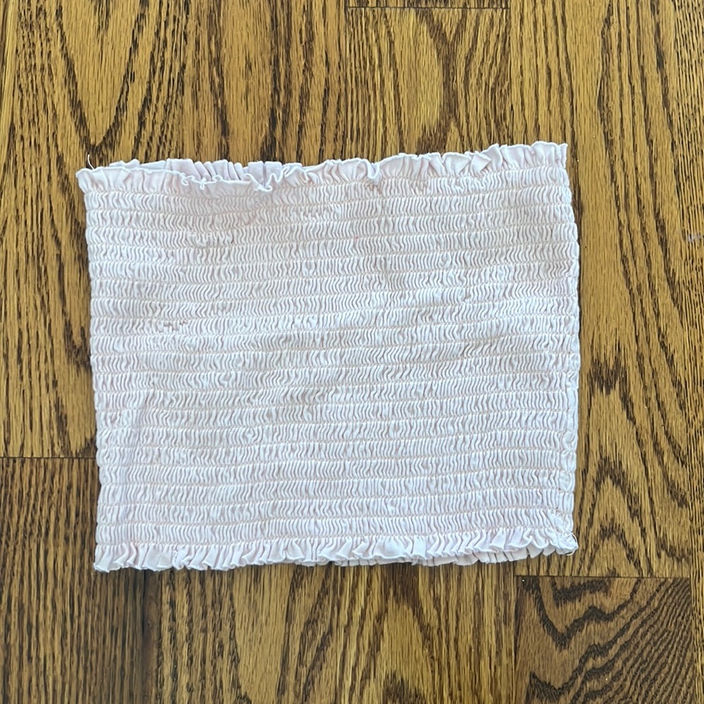 Garage ruched cropped tube top